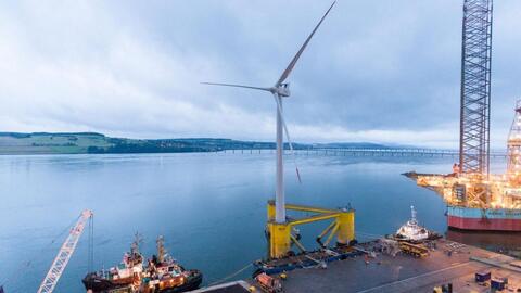 Trang trại điện gió nổi ngoài khơi lớn nhất thế giới bắt đầu hoạt động