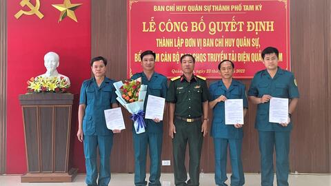 Thành lập Ban chỉ huy quân sự Truyền tải điện Quảng Nam