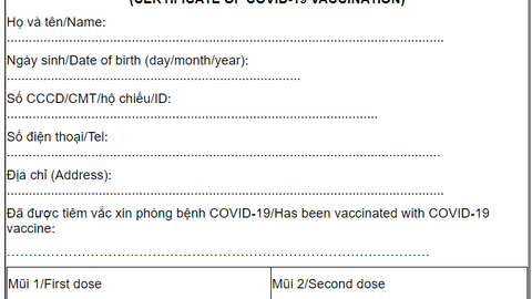 Giấy xác nhận đã tiêm vắc xin Covid-19: Những điều cần biết