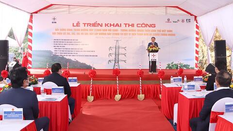 EVN triển khai thi công dự án truyền tải để mua điện từ 16 nhà máy thủy điện Lào