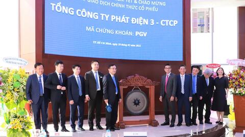 Hơn 1 tỷ cổ phiếu của Tổng công ty Phát điện 3 chính thức chào sàn giao dịch chứng khoán Thành phố Hồ Chí Minh