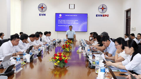 Chủ tịch HĐTV EVN Dương Quang Thành làm việc với Tổng công ty Điện lực miền Nam
