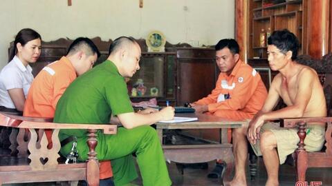 Xử lý nghiêm một hộ dân có hành vi “câu trộm” điện ở Hương Khê