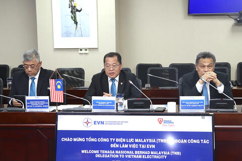 Thúc đẩy hợp tác giữa EVN và Tổng công ty Điện lực Malaysia