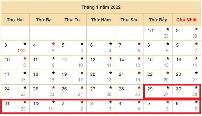 Lịch nghỉ Tết Nguyên đán Nhâm Dần năm 2022: Người lao động có thể nghỉ 9 ngày liên tiếp - Ảnh 1
