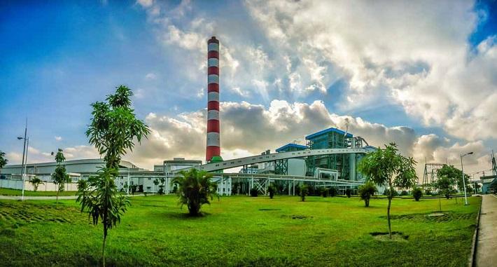 Khuôn viên nhà máy xanh, sạch, đẹp của Công ty CP Nhiệt điện Hải Phòng