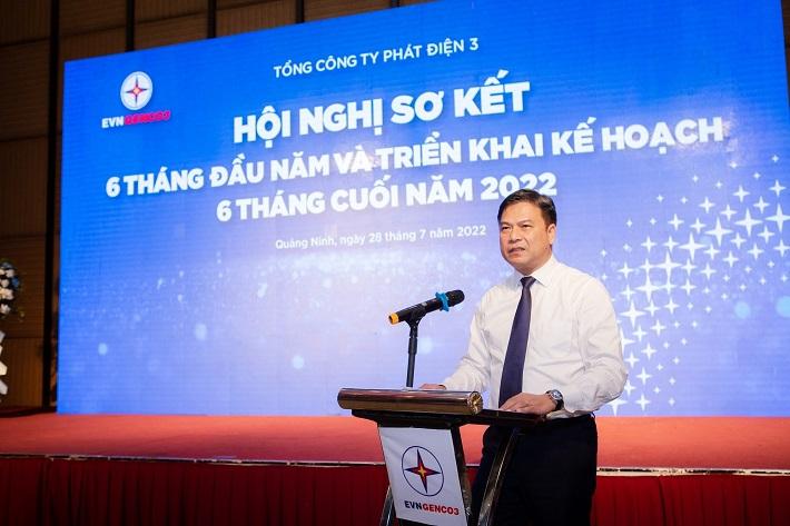 Ông Đinh Quốc Lâm – Bí thư Đảng ủy, Chủ tịch HĐQT EVNGENCO3 phát biểu chỉ đạo tại Hội nghị